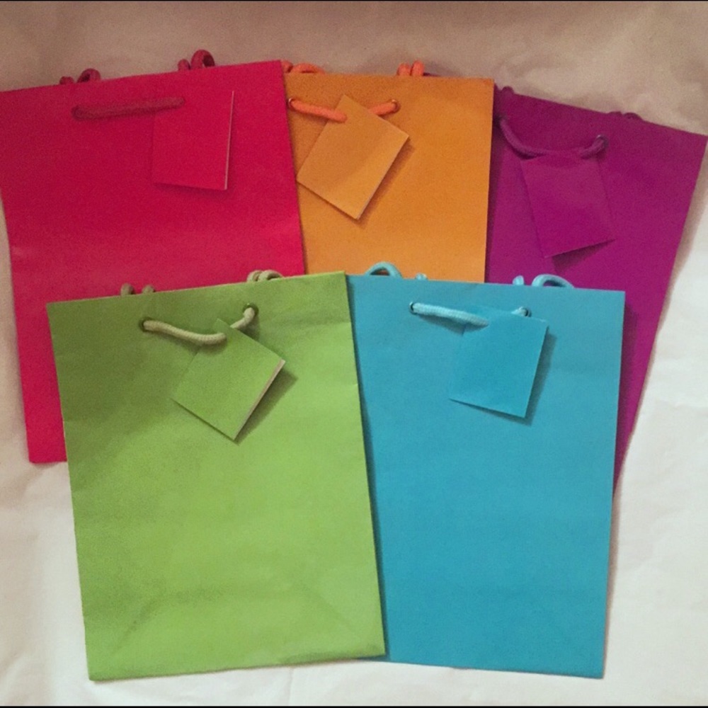 BUNDLE - Five (5) Colorful Gift Bags